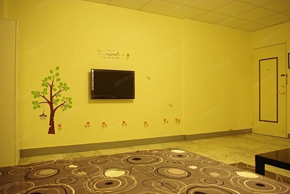 32吋液晶+清爽可愛電視牆