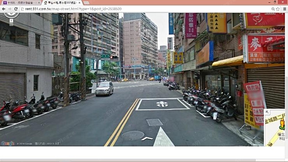 清水路鄰停車位附近