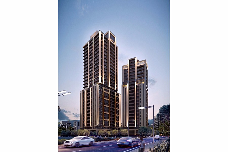 建案夜景3D示意圖