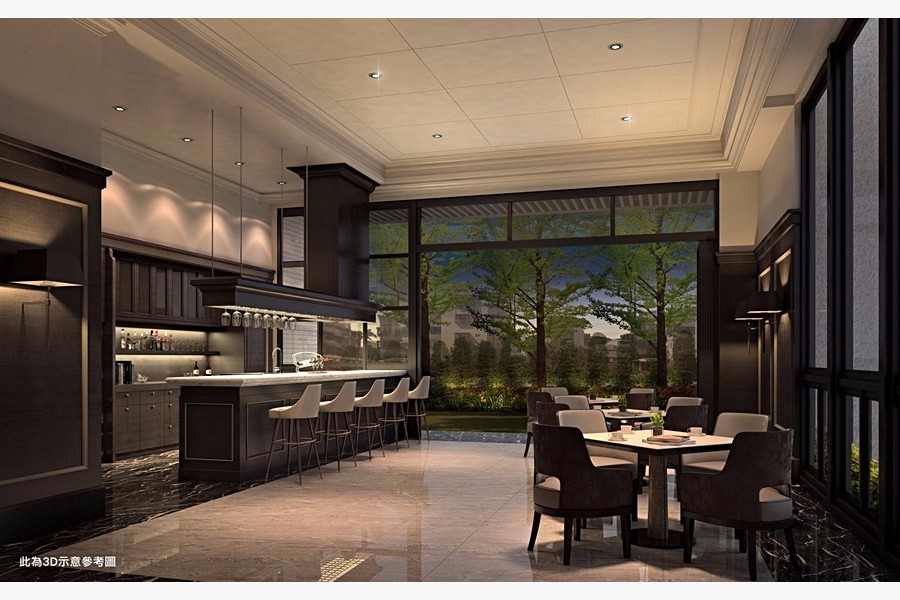 媽媽教室兼交誼廳3D示意圖