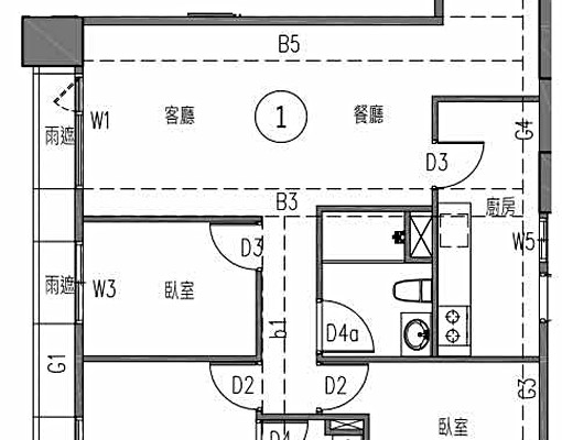 板橋樂群路｜方正三房大玄關｜租金含管理費＋機車位｜近亞東醫院 - Image 2