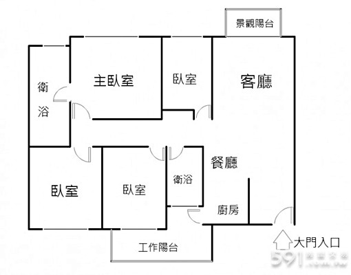 十詠八方4房出租近台元園區中醫大美國學校 - Image 14