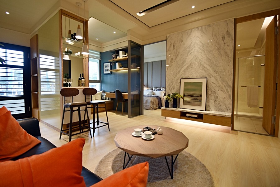 本樣品屋+1空間是設計隔間，客變安排能有自己的巧思