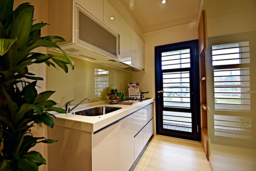 採一字型，可另規劃備餐空間