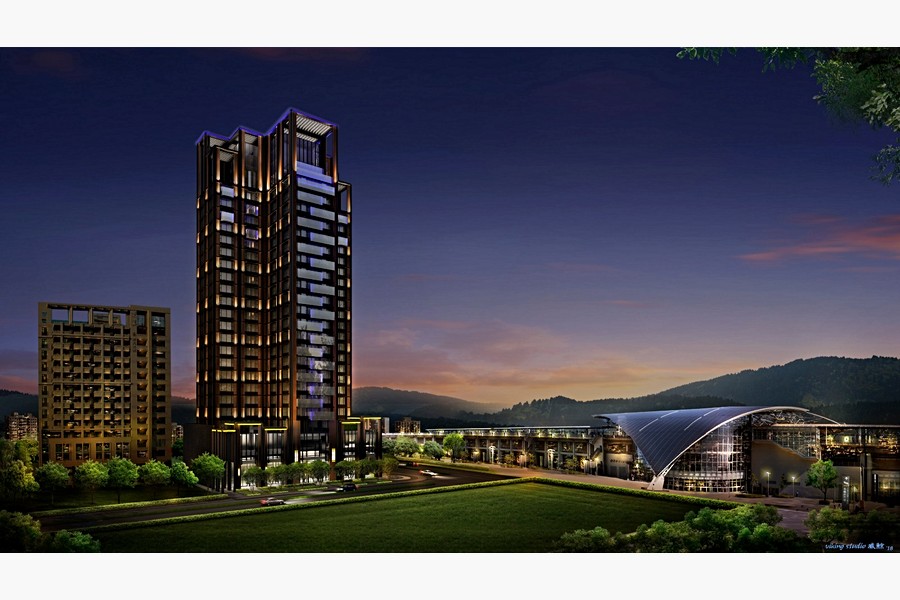 外觀3D示意圖(夜)