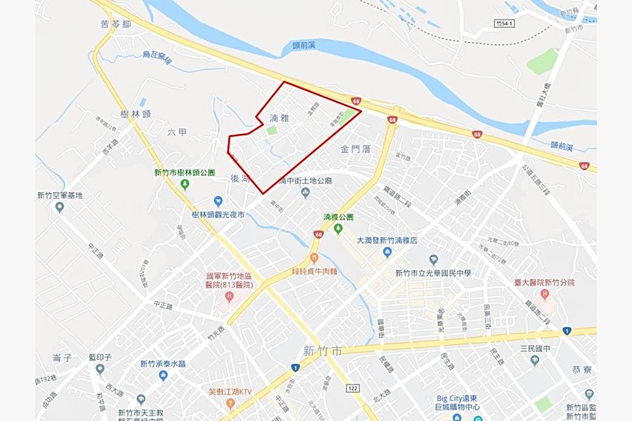 金雅重劃區概略範圍