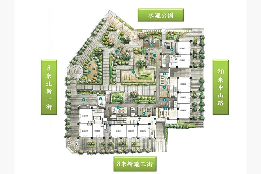 「興時代」周邊道路圖(經編輯改編)