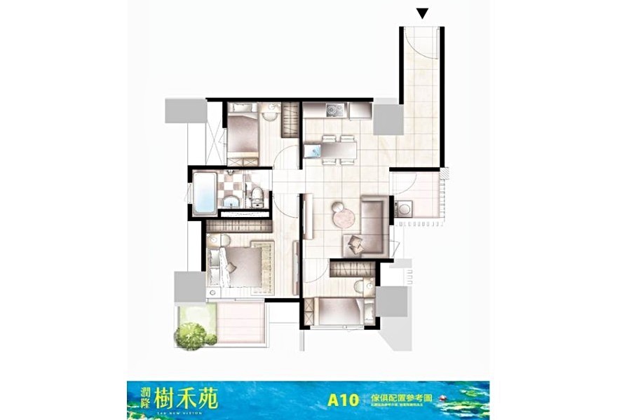 A10(3房30.95坪)家配圖