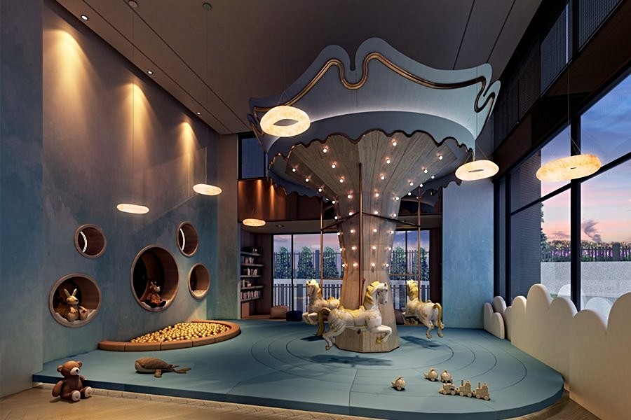 兒童遊戲室(圖為3D示意圖)