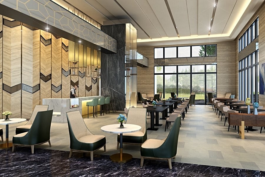 輕食區(圖為3D示意圖)