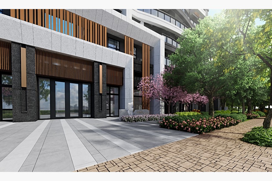 建案基地廣達2,156坪(圖為3D示意圖)