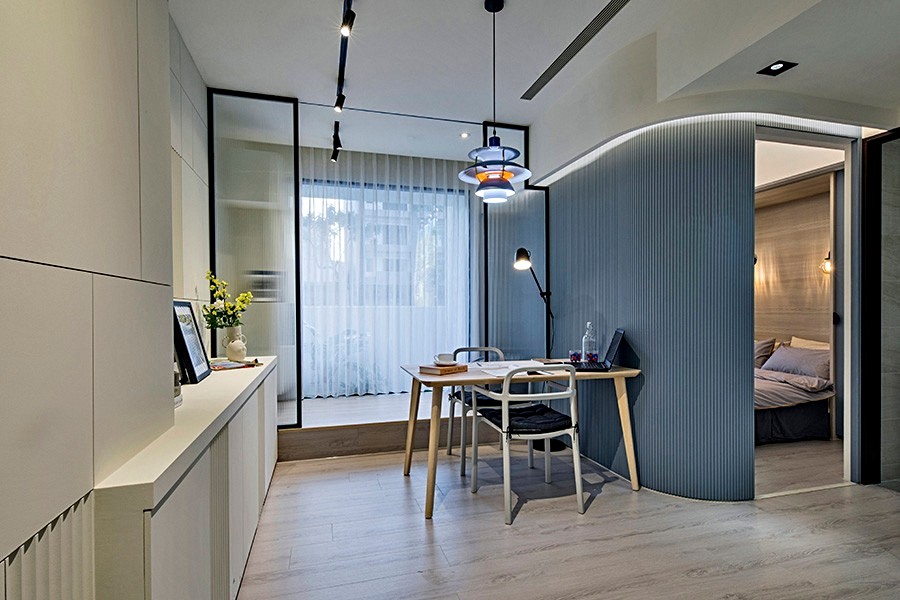 客餐廳共用空間，可靈活運用。