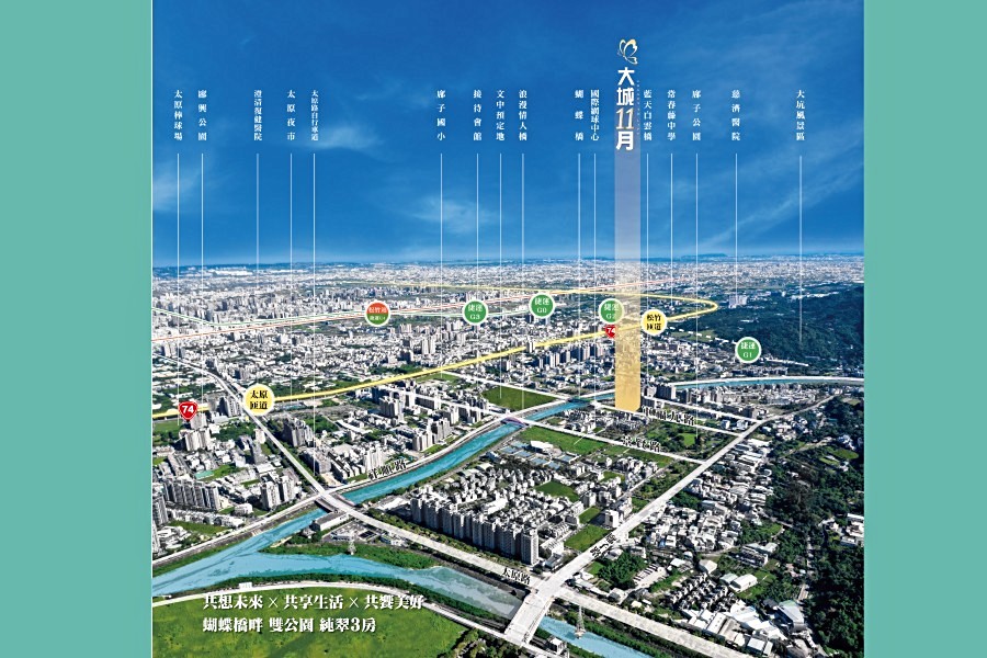 「大城11月」高綠覆低密度生活