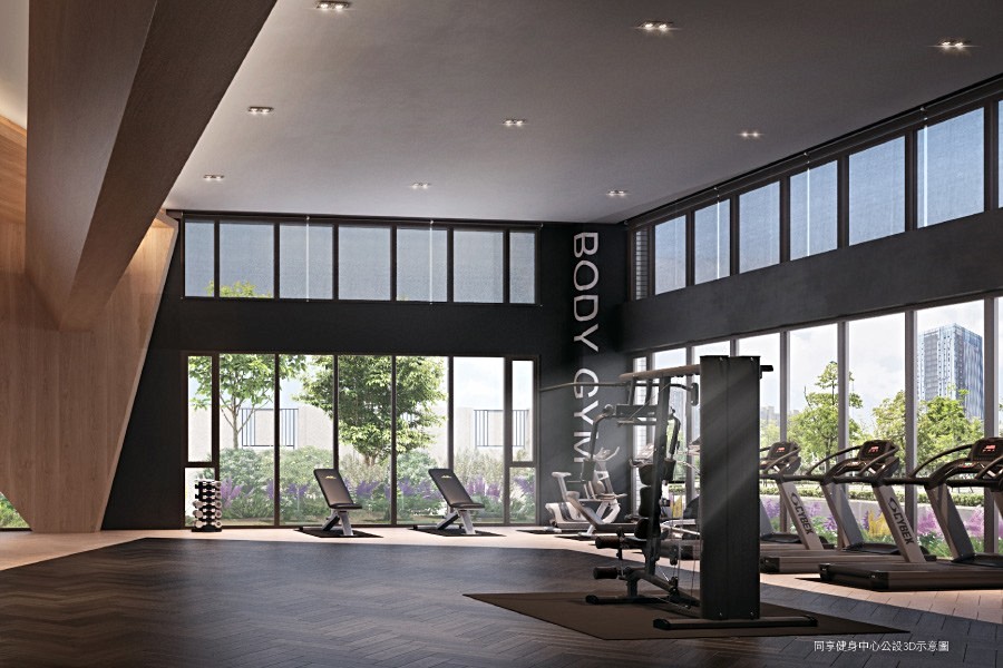 比美專業級的二合一超大運動空間/3D透視圖