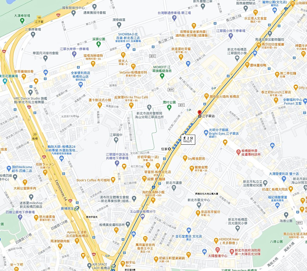 Google map 周圍圖
