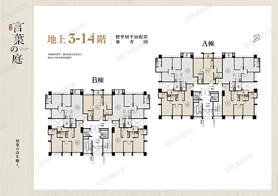 海喬言葉之庭 開價27 29萬 坪 格局2 3房 坪數24 36坪 591新建案