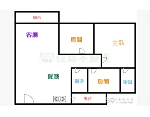 近火車站家電全全新三房含車位 - Image 6