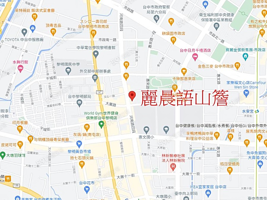 麗晨語山簷交通圖