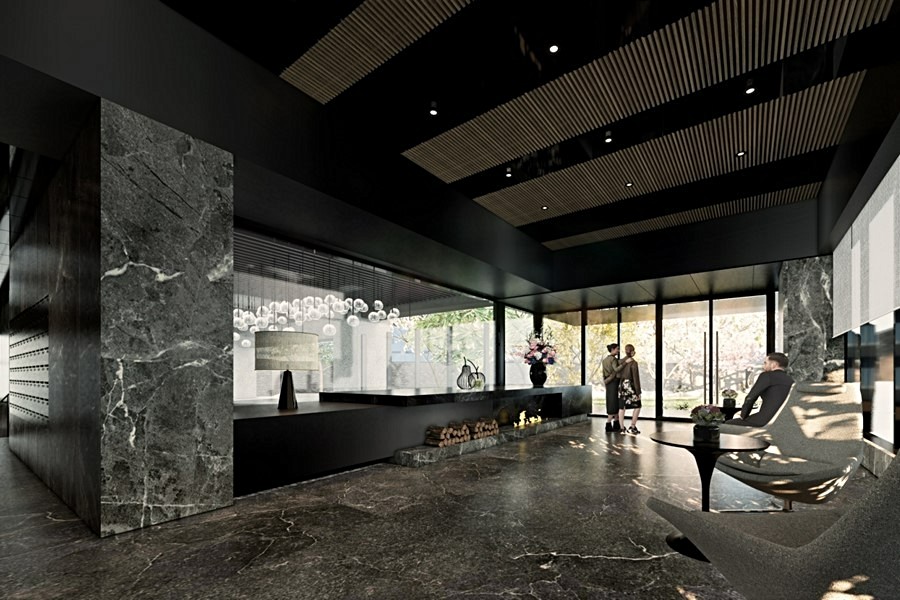 住宅棟接待門廳(3D示意圖)