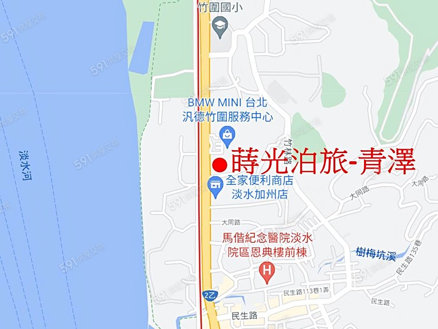 青澤-蒔光泊旅交通圖