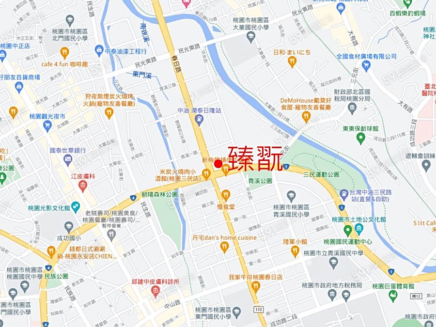 定泰臻翫交通圖