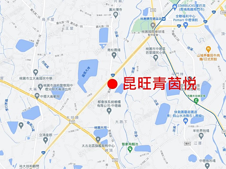 昆旺青茵悦交通圖