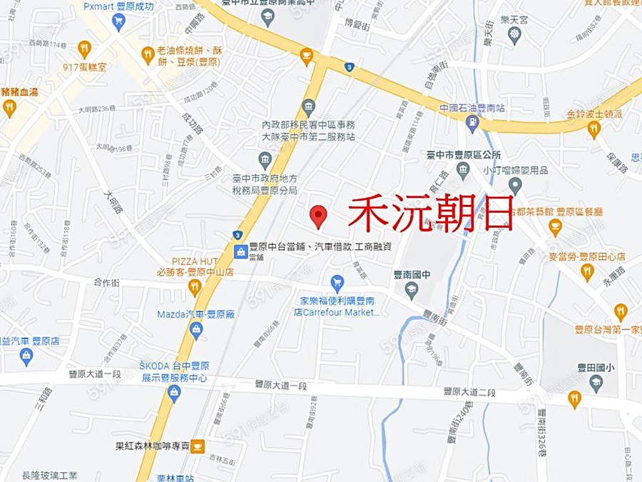 禾沅朝日交通圖