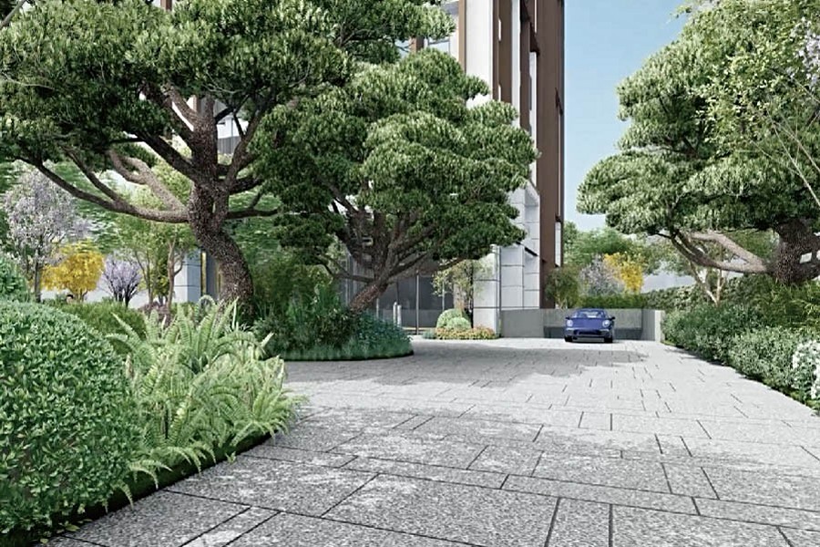 車道由東海街進入，有迴轉車道。