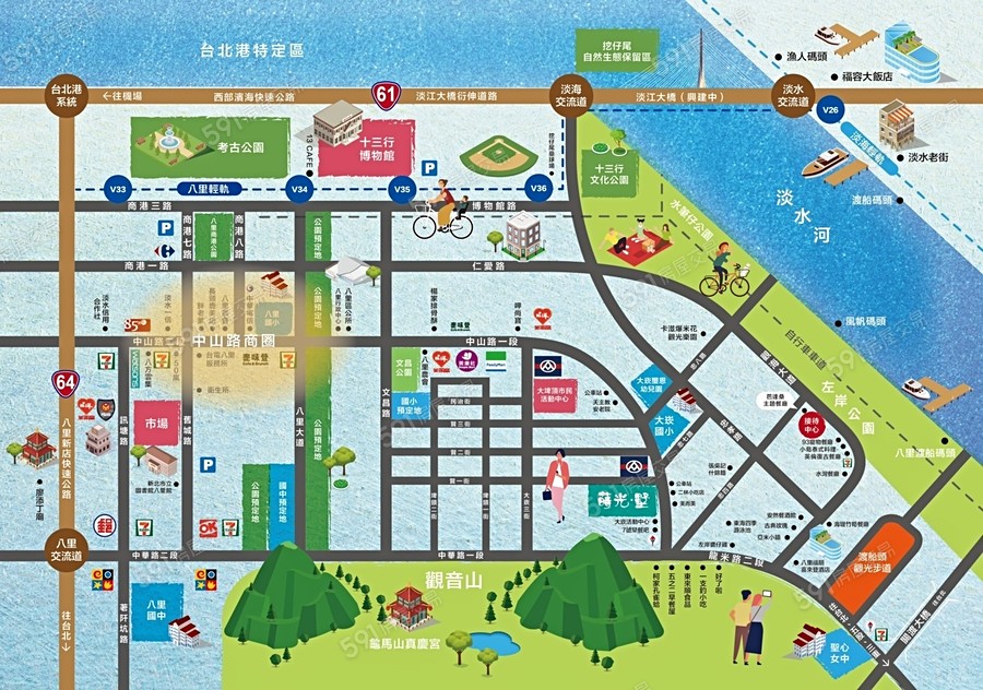 蒔光．墅交通圖