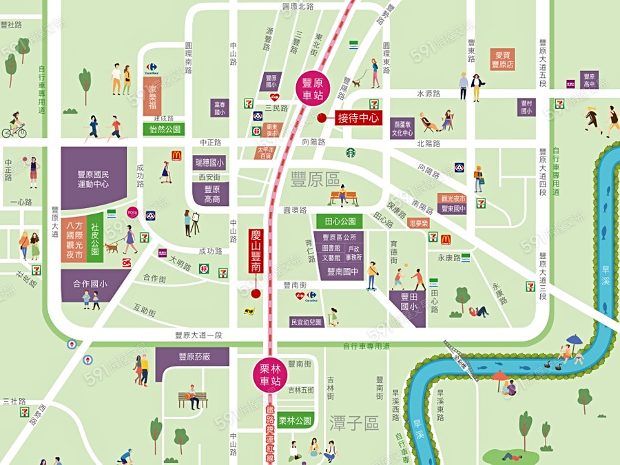 慶山豐南交通圖