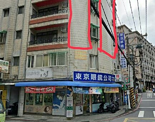 【廣告牆出租】淡水新民街三角窗外牆|高曝光人潮地段|五校匯聚 - Image 2