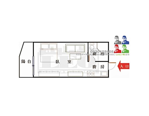租◎中信南軟中研院|巴黎春天●綠茵菁品電梯套房+陽台◎LEO - Image 12