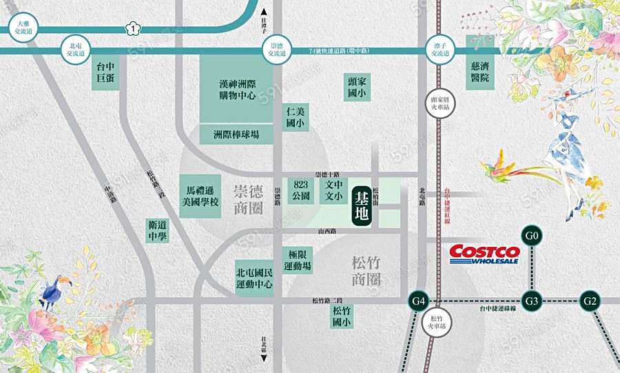 靜樂松柏交通圖