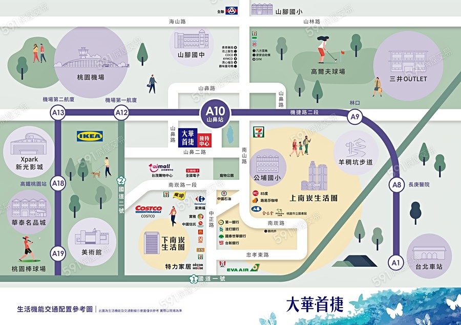 大華首捷交通圖