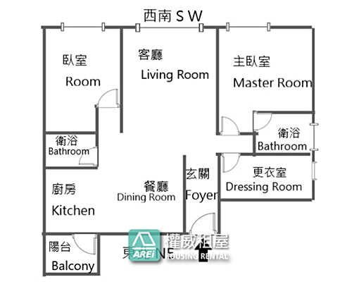 🚊🚊雙軌美術館站維也納高樓層寬敞3房平車權威 - Image 2