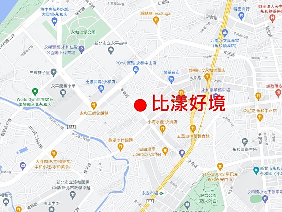 比漾好境交通圖