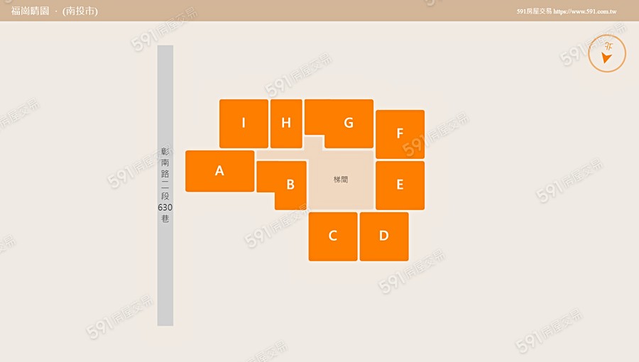 福崗晴園平面圖