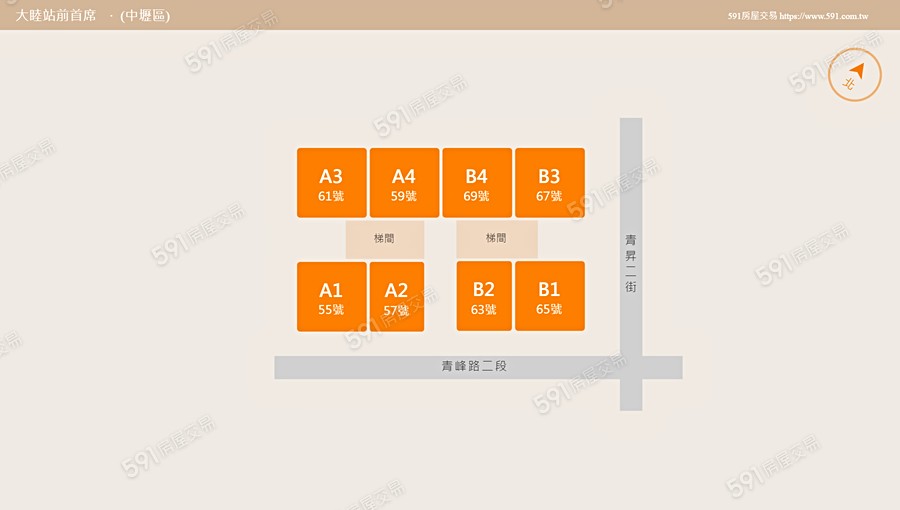 大睦站前首席平面圖