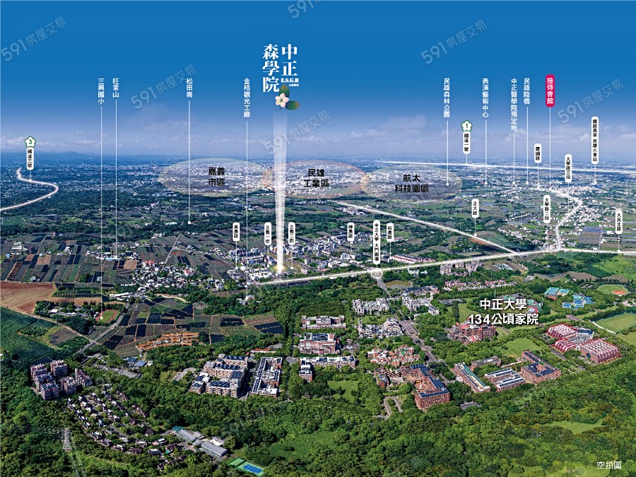 中正森學院交通圖