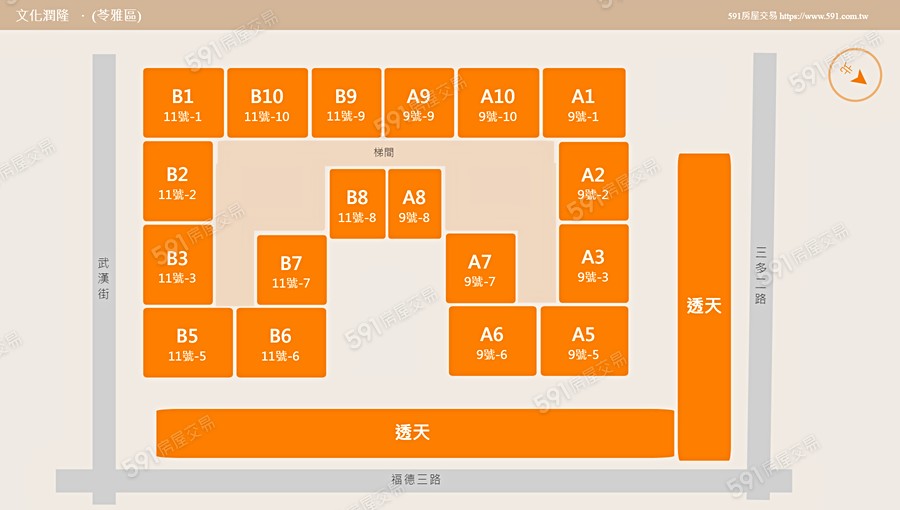 文化潤隆平面圖