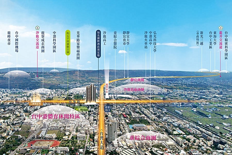 「大道100」位於繁華雙軸交匯