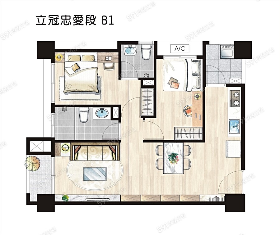 立冠敦皇10(大樓區)格局圖