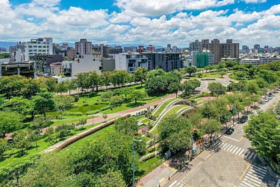 從基地望向7,200坪文修公園