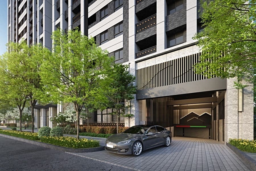 大門入口臨德富路水岸/3D示意圖