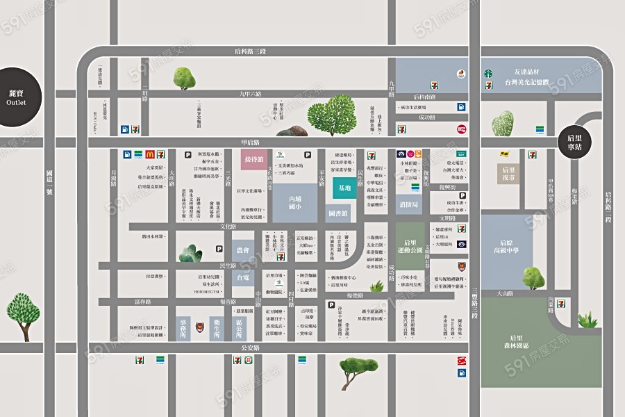 坤悅禮御交通圖