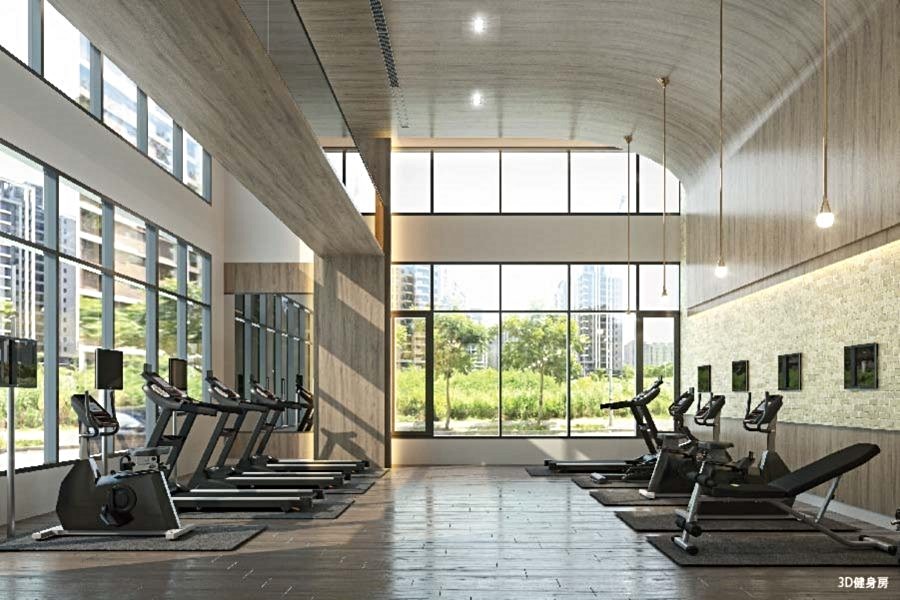 健身房3D示意圖。