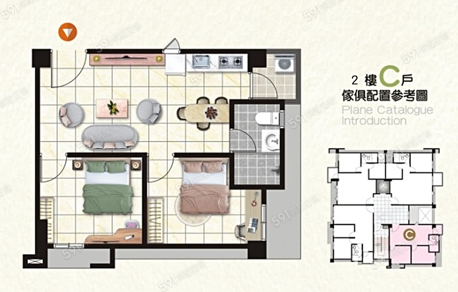 自然城家格局圖