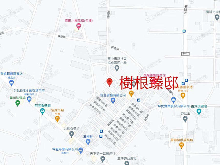 樹根榛邸交通圖