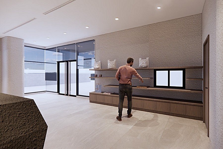 收發室在疫情時期格外重要 /3D示意圖