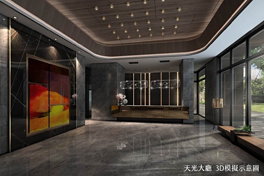 天光大廳迎賓有禮/3D示意圖